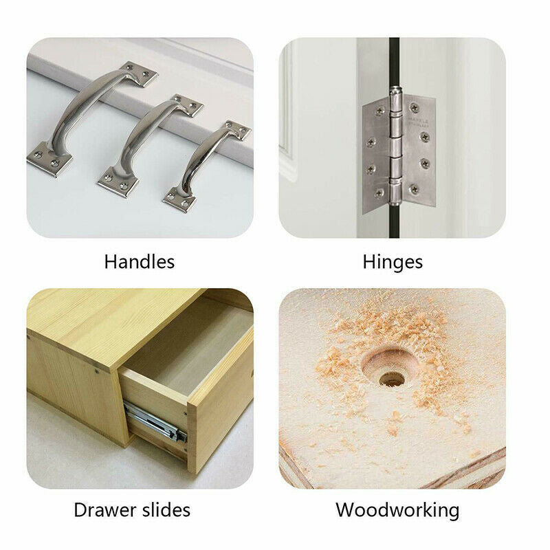 Woodworking Hole Opener Hinge Drill Door And Window Hinge Drill Positioning Hole Opener Hexagon Handle Hole Locator