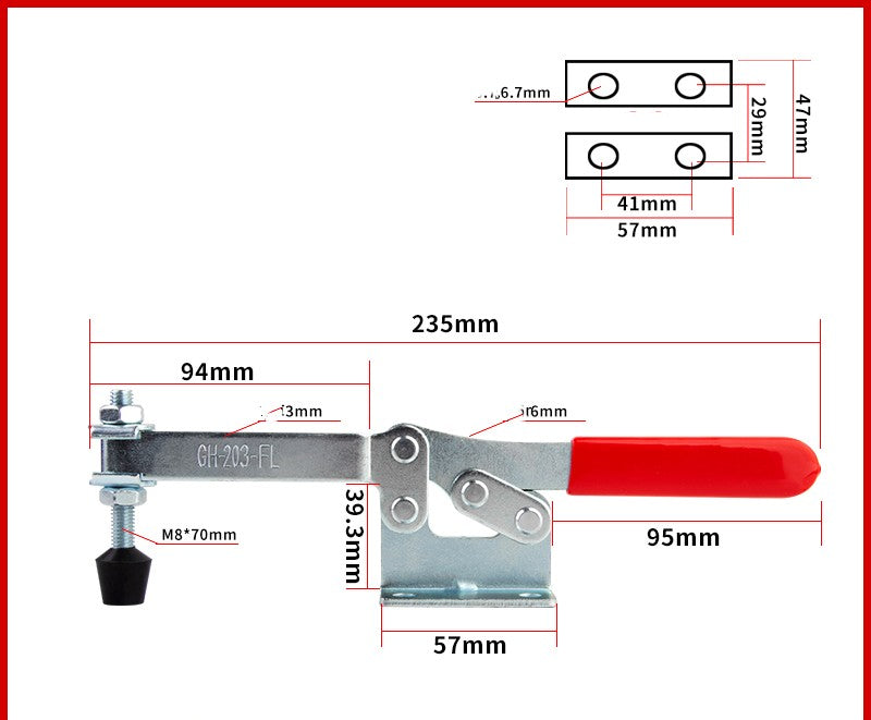 Quick Jig Horizontal Clamp Fixed Clamp