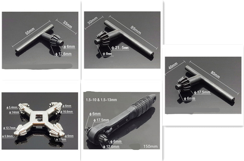 Electric Drill Chuck Key Wrench Three-jaw Accessories Drill Chuck