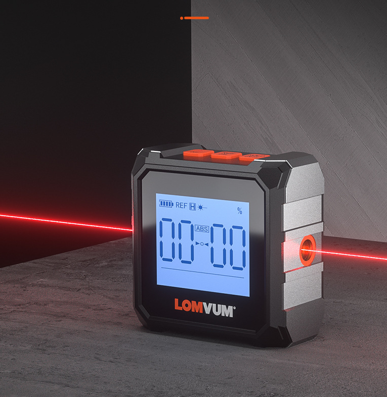 Longyun Laser Infrared Woodworking Steel Tape Measure Tool Box Ruler Metre Numerique