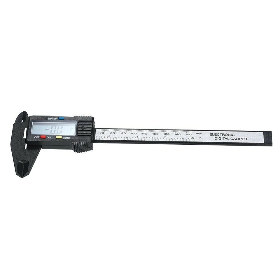 Carbin Fiber Electronic Digital Vernier Caliper Micrometer Guage LCD 6 150mm